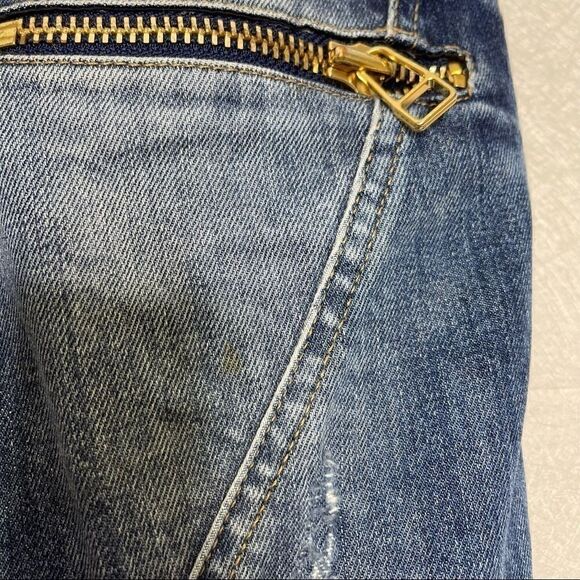 Faith Connexion Distressed Zipper Detail Skinny Jeans 26 - Picture 8 of 11
